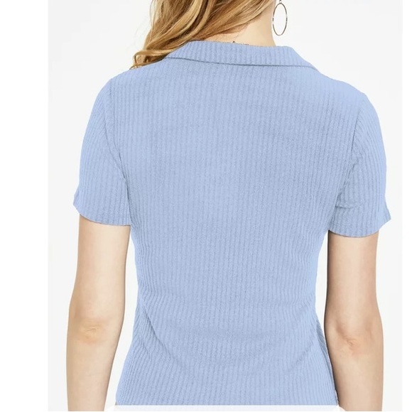 New SSLR V Neck T Shirts for Women Short Sleeve Summer Tops Ribbed Trendy Shirts - Picture 5 of 15